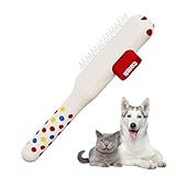 Comb for Cats - Self-Cleaning Non-Slip Brushes with Metal Teeth - Cat Comb for Shedding,for Puppy Dog Animals Indoor Home Shedding