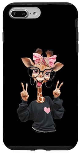 �L�����K�[�� �_�u���s�[�X�T�C�� �s���N ���{�� �|�b�v �O���t�B�b�N �V�ѐS�̂��� �X�}�z�P�[�X iPhone 7 Plus/8 Plus �p