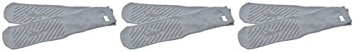Secure (3 Pack Non Skid Bariatric Slipper Socks, Gray - Grip Tread on Both Sides