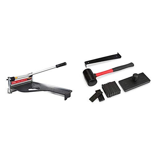 Norske Tools Newly Improved NMAP001 13 inch Laminate Flooring and Siding Cutter with Heavy Duty Fixed Aluminum Fence & NMAP003 Laminate Flooring Accessory Kit