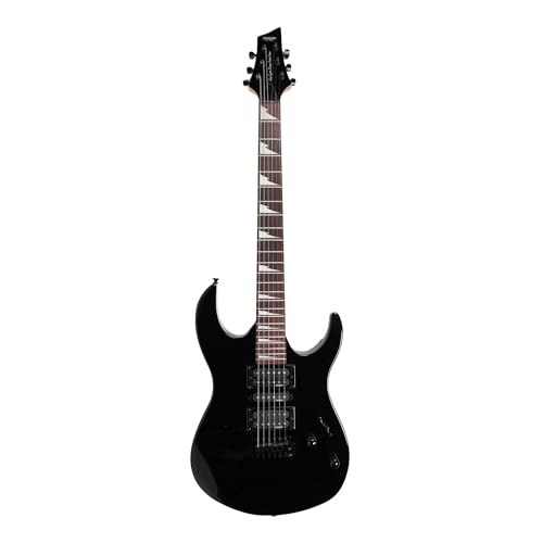 Image of SEIB370 Electric Guitar, HSH Pickups, Basswood Body, Rosewood Fingerboard (Black)