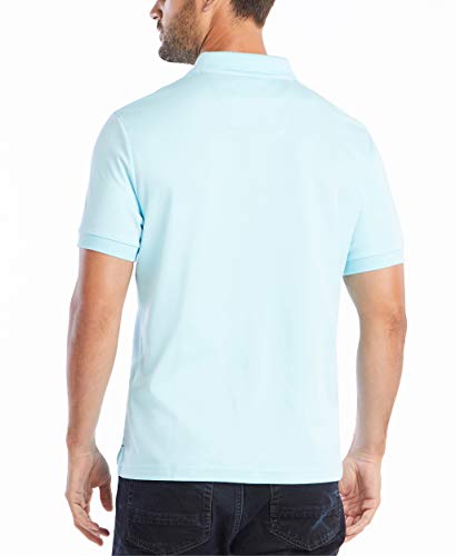 Image of Nautica Men's Classic Fit Short Sleeve Dual Tipped Collar Polo Shirt