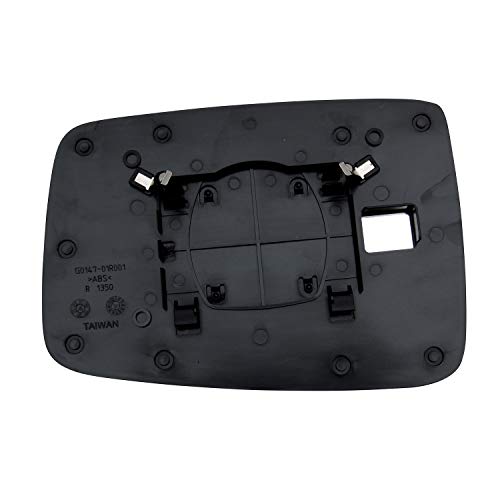 Passenger Right Side Mirror Glass Assembly With Plastic Back Plate (Non-Heated) Compatible With 2009-2022 Dodge Ram 1500 2500 Pickup Truck #TOP1