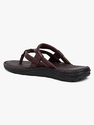 Image of MARDI GRAS Cove (6402 Brown and 6403 D.Brown) | Men's Genuine Leather Loop Thong Sandal With Comfort Sole