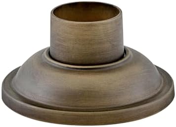 Hinkley Landscape Lighting 1304BU Traditional Aluminum Pier Mount Base, Burnished Bronze