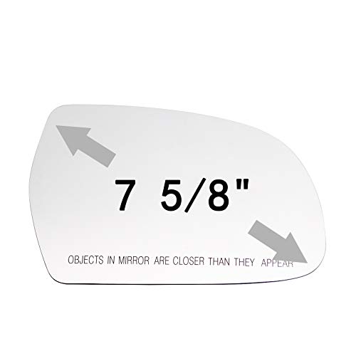 Reyee Side Mirror Glass Fit For Audi A3 A4 A5 Audi A3 Quattro Audi A4 Quattro Audi A5 Quattro Audi S4 S5 Rs5 Passenger Right Side Mirror Glass Replacement No Backing Plate Convex Including Adhesive #TOP1