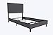 DHP Janford Upholstered Bed, Gray Linen, Twin