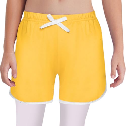 Moily Kids Girls Swim Shorts Floral Printed Elastic Waistband Loose Fit Sports Bottoms Swimwear