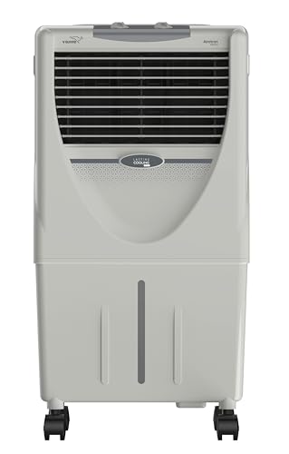 Image of V-Guard Airotron 33ltr Personal Air Cooler || 2 years Motor warranty || Tetra airflow cooling with Honeycomb pads ||Air Throw 9.14 meters (P33H-G GREY)