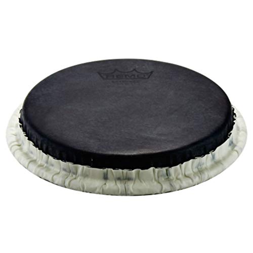 Remo Bongo Drumhead, Tucked, 7.15', SKYNDEEP,'Black Calfskin' Graphic