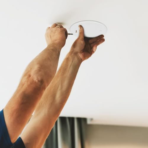 Gatuida Runde Deckenabdeckungen 4 Stück Weiß Kunststoff Flach Abdeckplatten Mit Metallschrauben Für Elektroinstallation Und Wandlöcher Im Homeoffice Und Wohnbereich