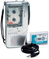JWIN MICROCASSETTE RECORDER w/ CASSETTE TAPE & PHONE PICK UP