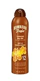 Hawaiian Tropic Tanning Dry Oil Clear Spray Sunscreen SPF 12 6 oz (Pack of 3)
