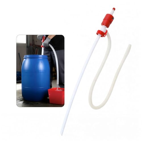 Large Manual Syphon Pump 150cm – Heavy Duty Hand Transfer Pump for Fuel, Water & Oil – Multi-Purpose Liquid Transfer Hose