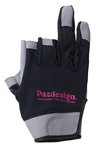 Pazdesign(パズデザイン) 3フィンガーレスクールドライグローブ/3FINGERLESS COOLDRY GLOVE ブラックピンク XS PGV-036
