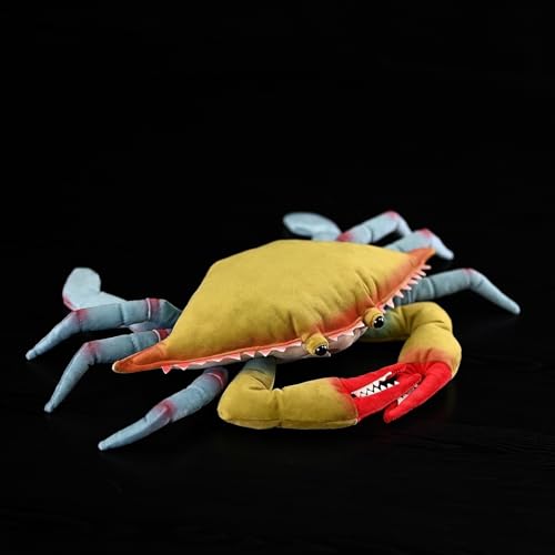 Peluche crabe réaliste grand format pour décorer sans entretien