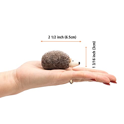 Glaciart One Sewing Needles & Pin Cushion Hedgehog | Mini Size | Durable & Handmade Craft Sewing Supplies| Also For Quilting Pins/Needles, Sewing Machine Needles, Safety Pins, T Pins #TOP4