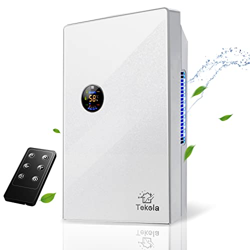 Dehumidifier for Home and Basement, 550 Sq.ft Dehumidifiers for High Humidity with Remote Control, Auto Shut Off, 2100ml (71 oz) Ultra Quiet Portable Air Dehumidifiers for Basements, Bedroom, Bathroom, RV, Laundry Room