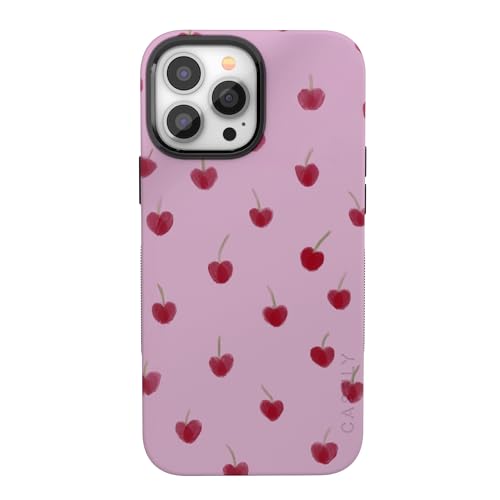 Casely iPhone 13 Pro Case | Very Cherry | Painted Cherries | Bold Protective Design | MagSafe Compatible Design