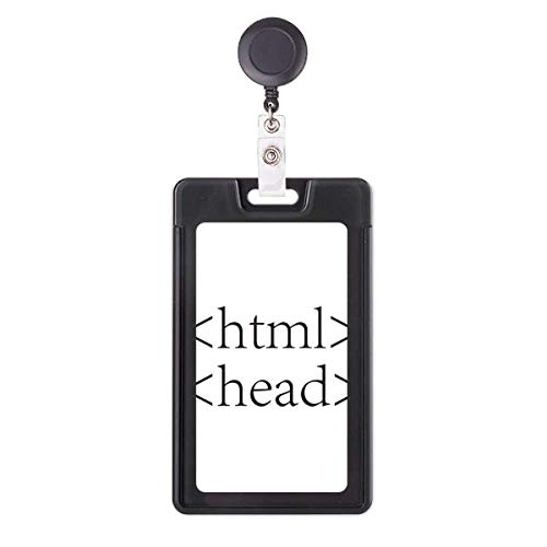 Étui rétractable HTML pour badge de programmeur et tech