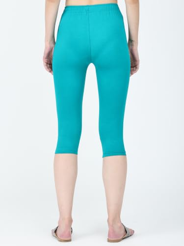 Image of Robinbosky Premium Stretchable Cotton Capri Legging for Women | Suitable for Formal wear & Casual wear | High-End Elastic Makes. The Leggings Squat Proof and Durable for Travel, Yoga, & Workout.