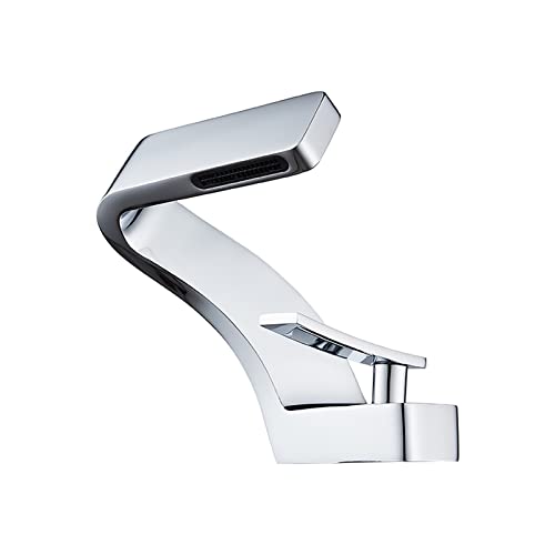 Grifo mezclador agua fría caliente para baño que soluciona salpicaduras en encimera