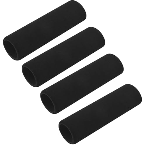 HoAhaMay 4 fundas de agarre cómodas, tamaño del mango 32 – 37 mm, material de espuma antideslizante, fácil de montar, absorbe los golpes, apto para motocicletas y bicicletas de montaña (negro)