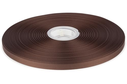 Tekdeere 3/8 inch Solid Brown Grosgrain Ribbon 100 Yards, Perfect for Gift Wrapping, Crafts, Bows Making, Sewing, Wreaths, Hair Accessories and Wedding Decoration