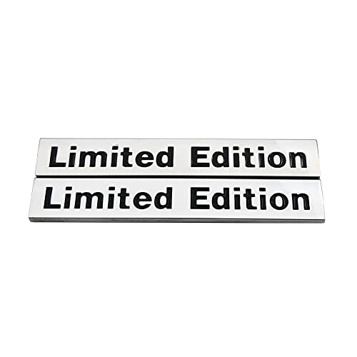 Image of 2X Limited Edition Sport Car Trunk Rear Emblem Door Fender Tailgate Nameplate Fit for Universal Car Truck (Chrome Black)