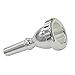 Pangmao Professonal Tuba Mouthpiece, Silver Plated Tuba Player Mouthpiece Replacement Musical Brass Instruments Accessories