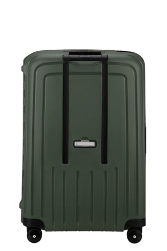 Samsonite S'Cure Renewed - Hartschalenkoffer 75 cm, Groß, Check-in Koffer mit Dreipunkt-Verschluss, Leicht, 4.60 KG, 102 L, Grün (Dark Green)