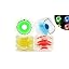 Clear with Blue, Red, Green, Yellow Lights