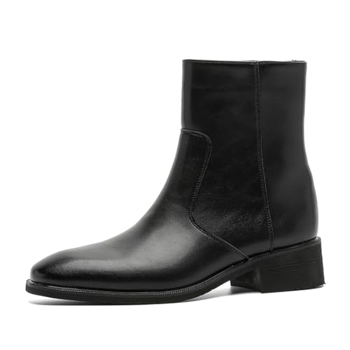 [FANGLI] �A���N���u�[�c ���f�B�[�X �T�C�h�W�b�v ���[�q�[�� �V���[�g�u�[�c ���� �r�W�l�X�V���[�Y �����₷�� ������� �n�C�J�b�g �v�C �a�m�C FL2574(�u���b�N,28cm)