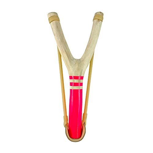 Neon Pink Wooden Slingshot
