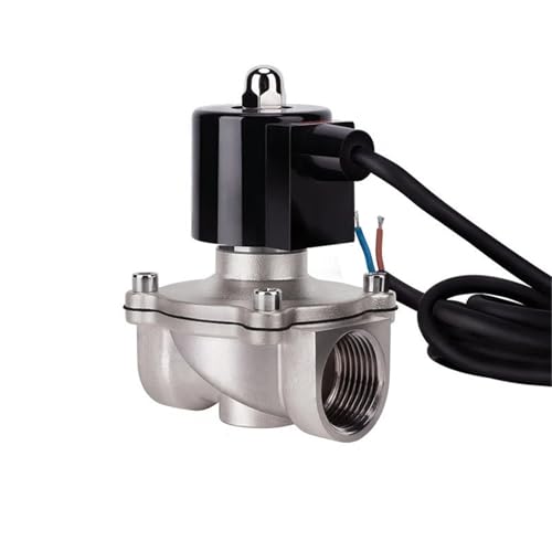 Válvula solenoide de 3/4" normalmente cerrada en acero inoxidable 304 de 24V 4