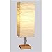 Adesso 8021-12 Dune Table Lamp, 25 in., 100 W Incandescent/ 26W CFL, Natural Rubber Wood/Steel Accents, 1 Table Lamp , White