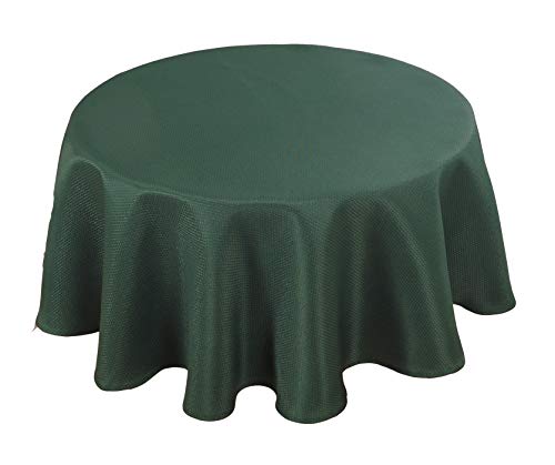 Biscaynebay Textured Fabric Christmas Tablecloths 70x108 Inches Rectangular, Red Water Resistant Table Cloths for Dining, Kitchen, Wedding and Parties, Machine Washable