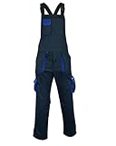 NORTH SKIN Bib and Brace Overalls Lightweight Dungarees Coveralls Knee Pad Multi Pocket Trousers Mens Womens Sleeveless Tools Holder (Navy Blue, L)
