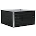 Produktbild Goliraya Hochbeet Pflanzbeet Kräuterbeet Blumentopf Blumenkasten Blumenkübel Metall Gartenbeet Frühbeet Garten Blumenhochbeet für Terrasse & Garten 100×100×45 cm Verzinkter Stahl Anthrazit