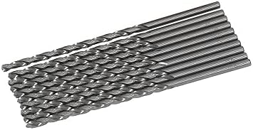 4.0mm x 119mm Silver Ground Long Series Metal HSS Twist Drill Bits Pack of 10