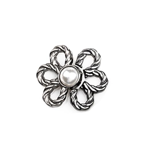 Uqezagpa フラワーボタンピン ジーンズウエスト締め付け 調節可能なズボンボタンピン ウエストバックル 取り外し可能なジーンズボタンピン