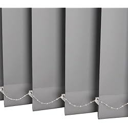 Persianas Modernas Verticales Cortina Lamas Verticales Gris,Persianas Verticales para Ventanas,Persianas Venecianas Verticales con Aislamiento Térmico,Cortinas De Lamas De Tela,para Salón Terraza Oficina,W×H-110x160cm/43x63in