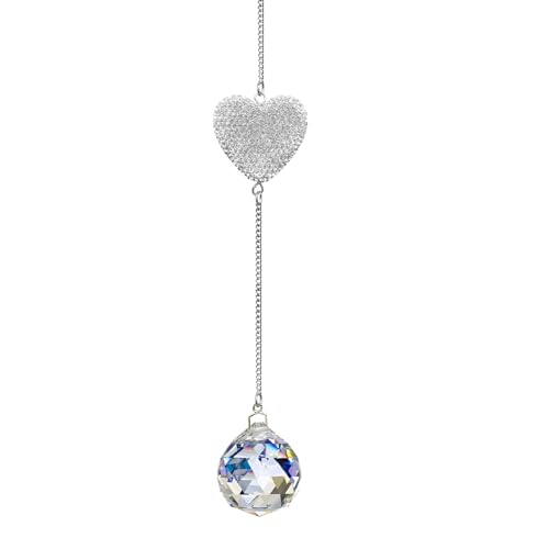 Memorial Crystal Suncatcher - Unique Sympathy Gift for Loss of Loved One - Bereavement for Father, Mum, Dad, Child, Husband, Brother, Grandmother (White)