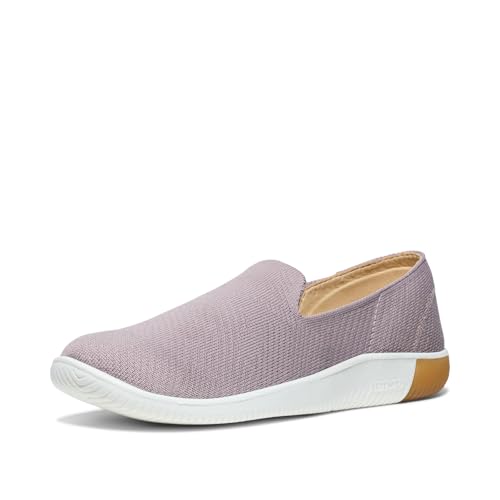 KEEN Women's KNX Slip On Lightweight Barefoot Feel Sneakers, Toadstool/Cameo Rose, 8.5 by KEEN - Used condition - CA$82.58