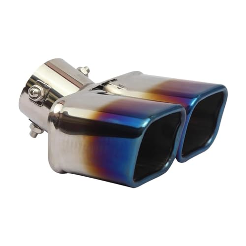 Capots de silencieux d'échappement double bleu QAQMHVCVB universel