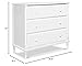 Davinci Jenny Lind Spindle 3-Drawer Dresser in White