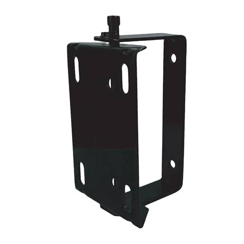 BluBird HRS180 Universal Hose Reel Swivel Mount for Floor, Wall, Ceiling, 180 Degree Rotation, Black Powder Coated, Steel, 4 Slotted Holes