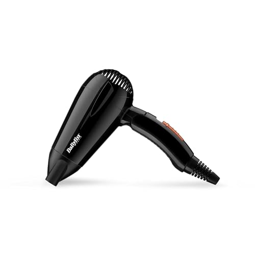 BaByliss Sèche-cheveux Travel Dry 2000 Compact Léger avec poignée pliante