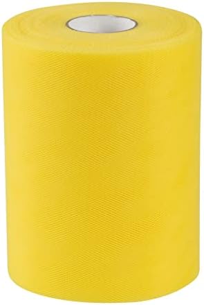 Joycrosso Tulle Fabric Rolls 15cm x 91M (100 Yds) Organza Tulle Polyester Netting Spool for Wedding Decorations Gift Baby Shower Crafts DIY Tutu Skirt-Soft & Drape (Lt. Blue)