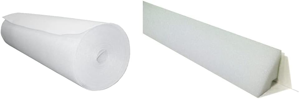 Gladon 100-Feet Roll Above Ground Pool Wall Foam + Blue Wave NL102-18 48 in. Peel and Stick Above Ground Pool Cove